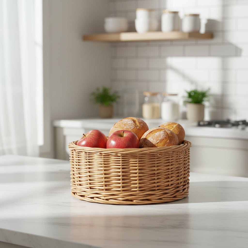 Round Willow Storage Basket - Image 2