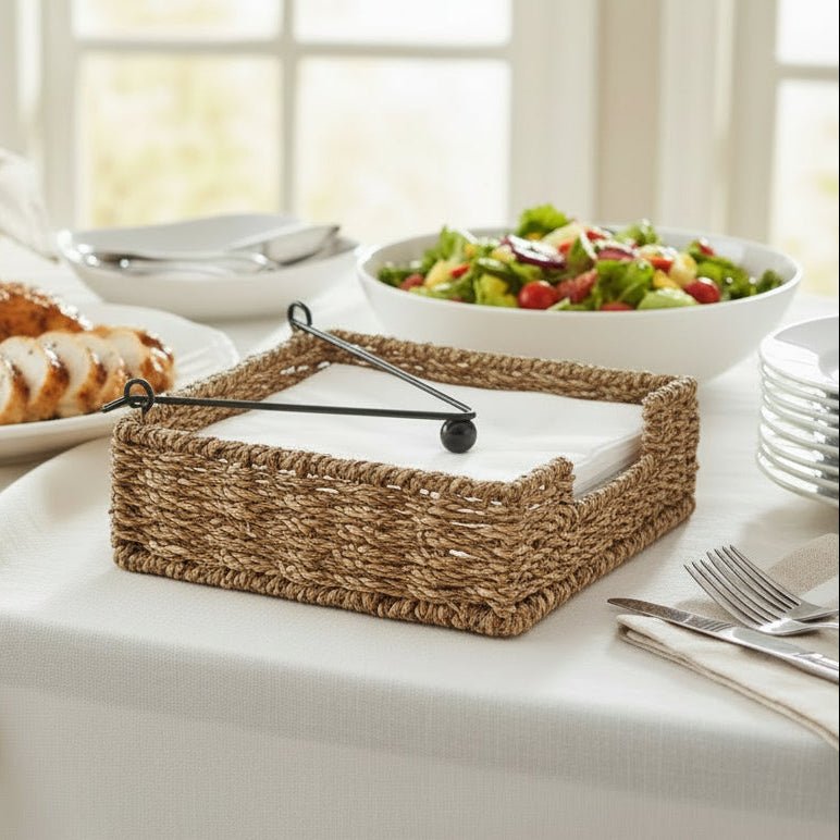 Handmade Seagrass Napkin Holder