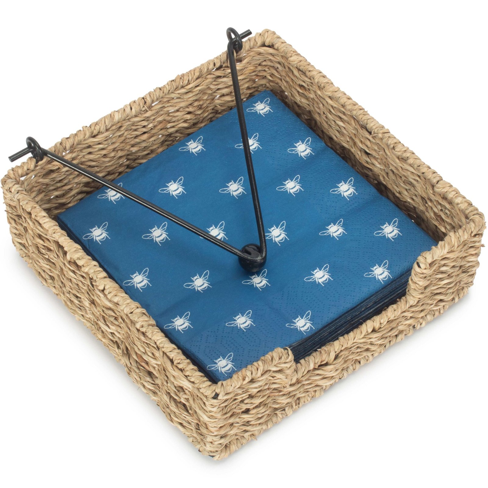 Handmade Seagrass Napkin Holder - Image 2