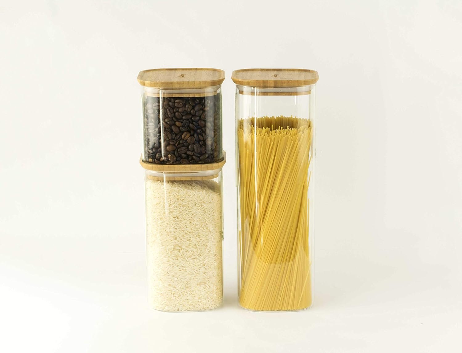 Set Of 3 Glass Storage Canisters - Image 3