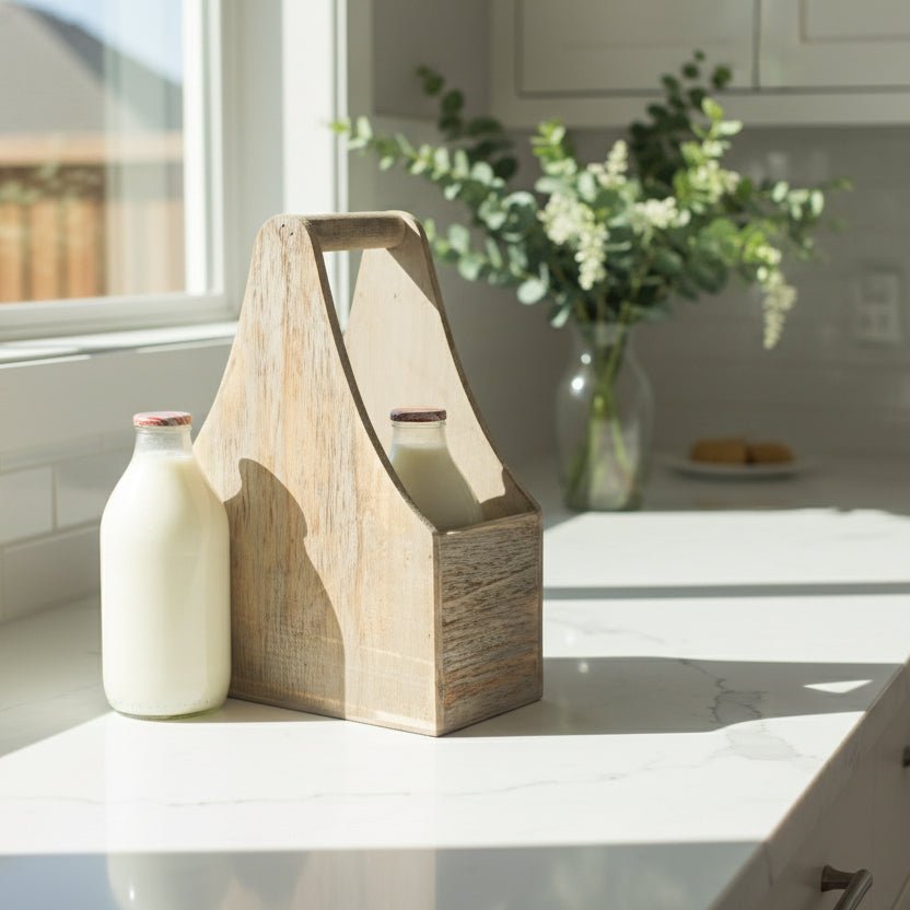 Wooden 2-Bottle Carrier