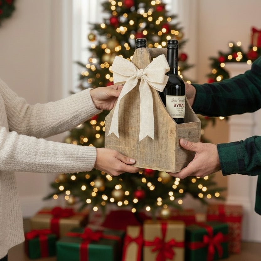 Wooden 2-Bottle Carrier - Image 3