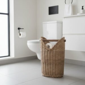 Handmade Wicker Toilet Roll Holder