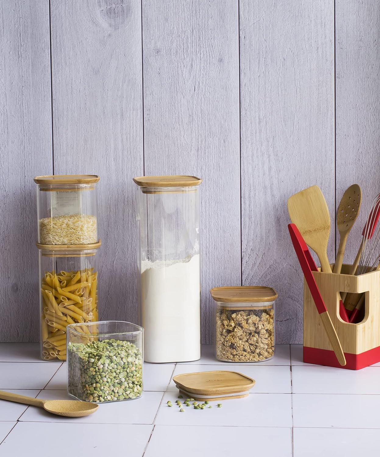 Set Of 3 Glass Storage Canisters - Image 4