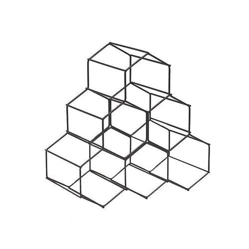 Hexagon 6 Bottle Wine Rack - Image 2