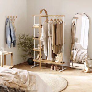 Clothes Rail With Shelves Bellwood