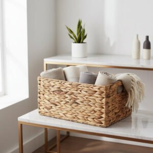 Rectangular Water Hyacinth Basket