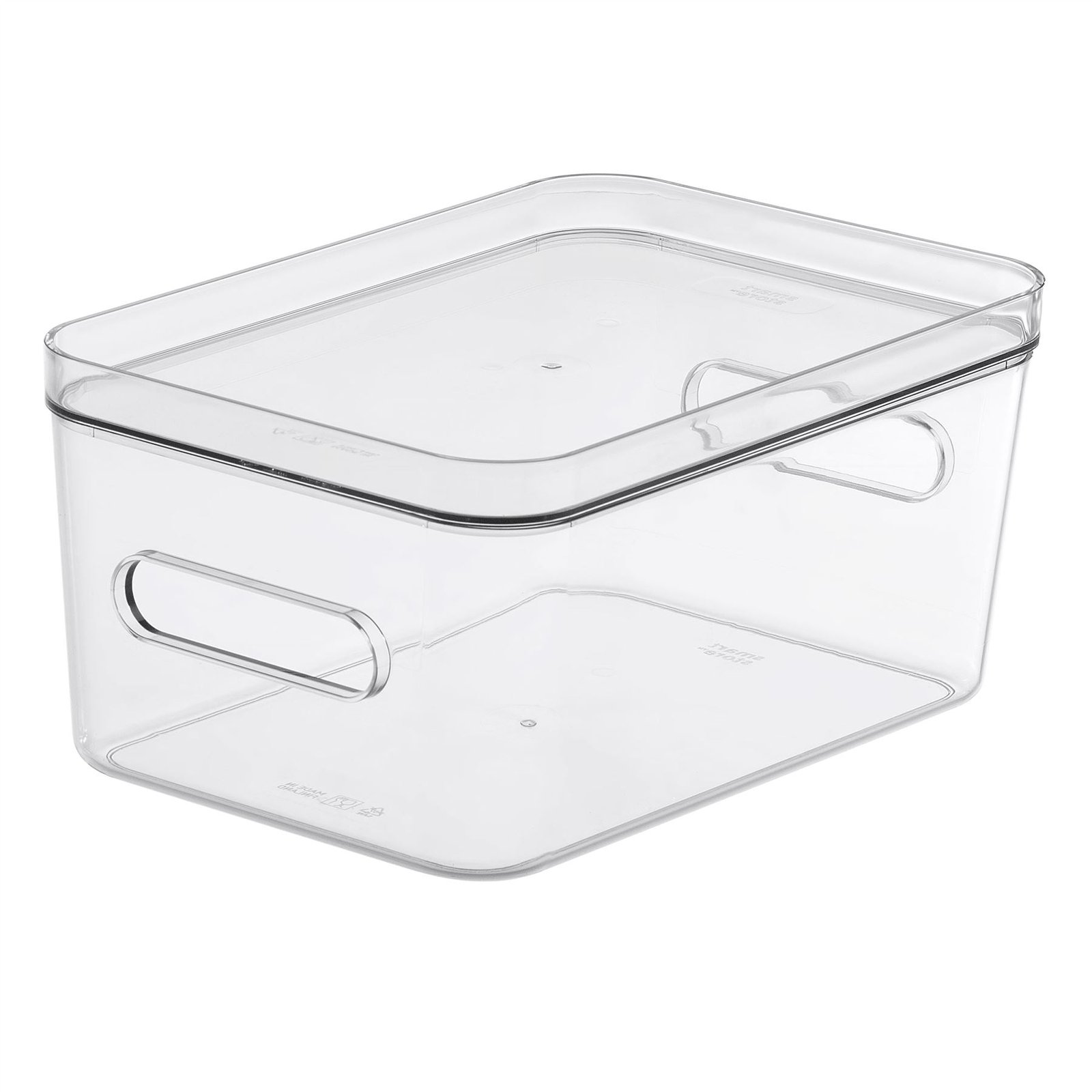 Medium Clear Stacking Lidded Fridge Storage Box - Image 2