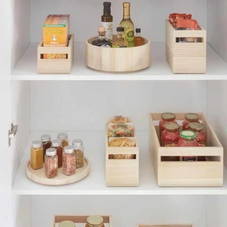 Wooden Rotating Cupboard Organiser - Image 3