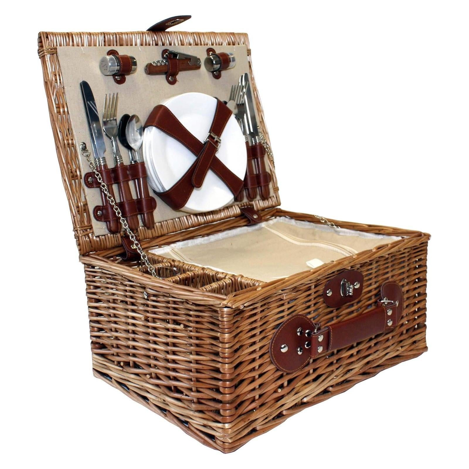 4 Person Picnic Hamper - Willow