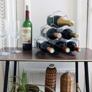 Hexagon 6 Bottle Wine Rack