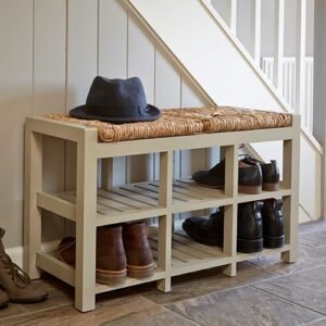 6 Cubby Hallway Storage Bench - 2 Seater