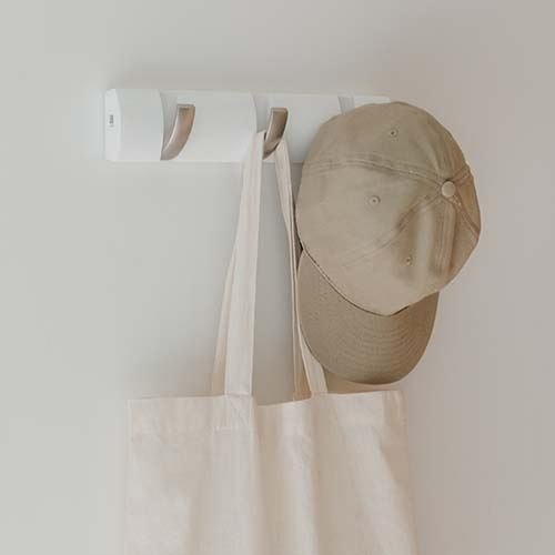 Flip Coat Hook Mini - White