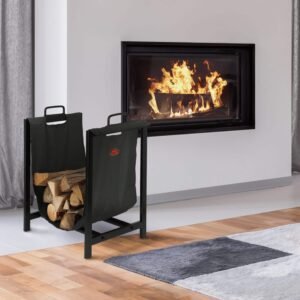 Canvas Log Carrier with Stand