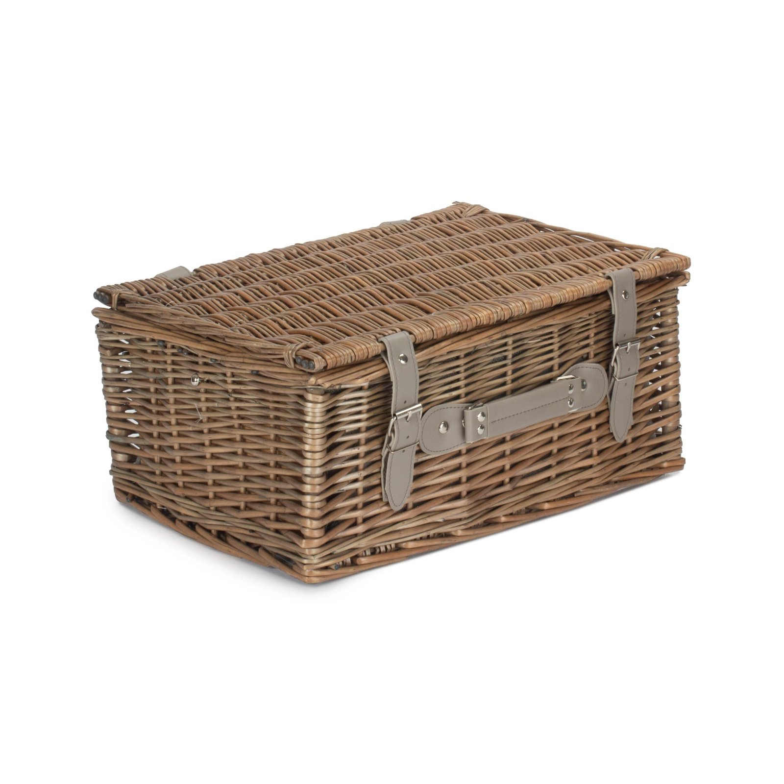 4 Person Picnic Hamper Green Tweed - Image 5