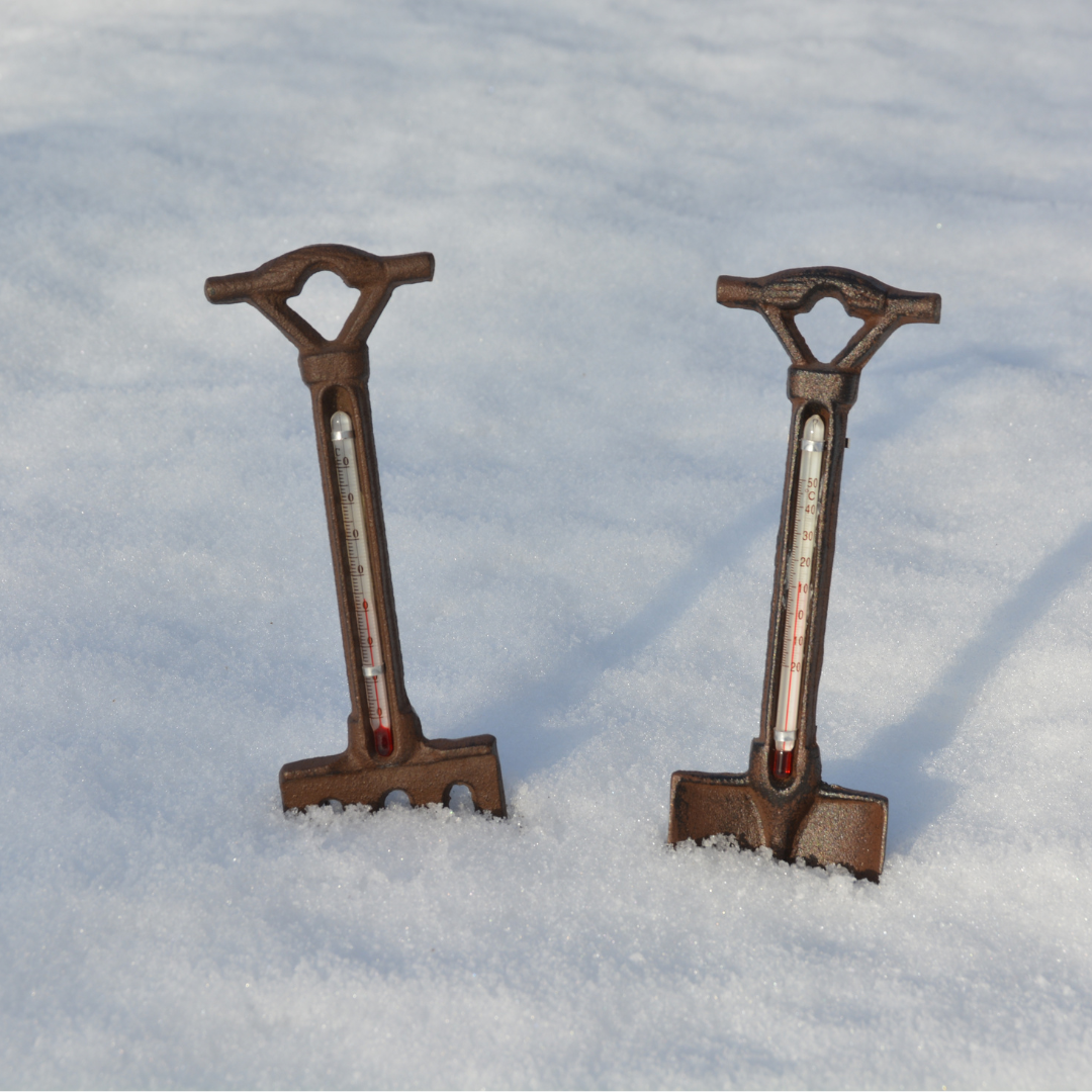 Garden Cast Iron Spade & Fork Thermometers - Image 2