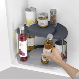 Cupboardstore 2 Tier Rotating Organiser