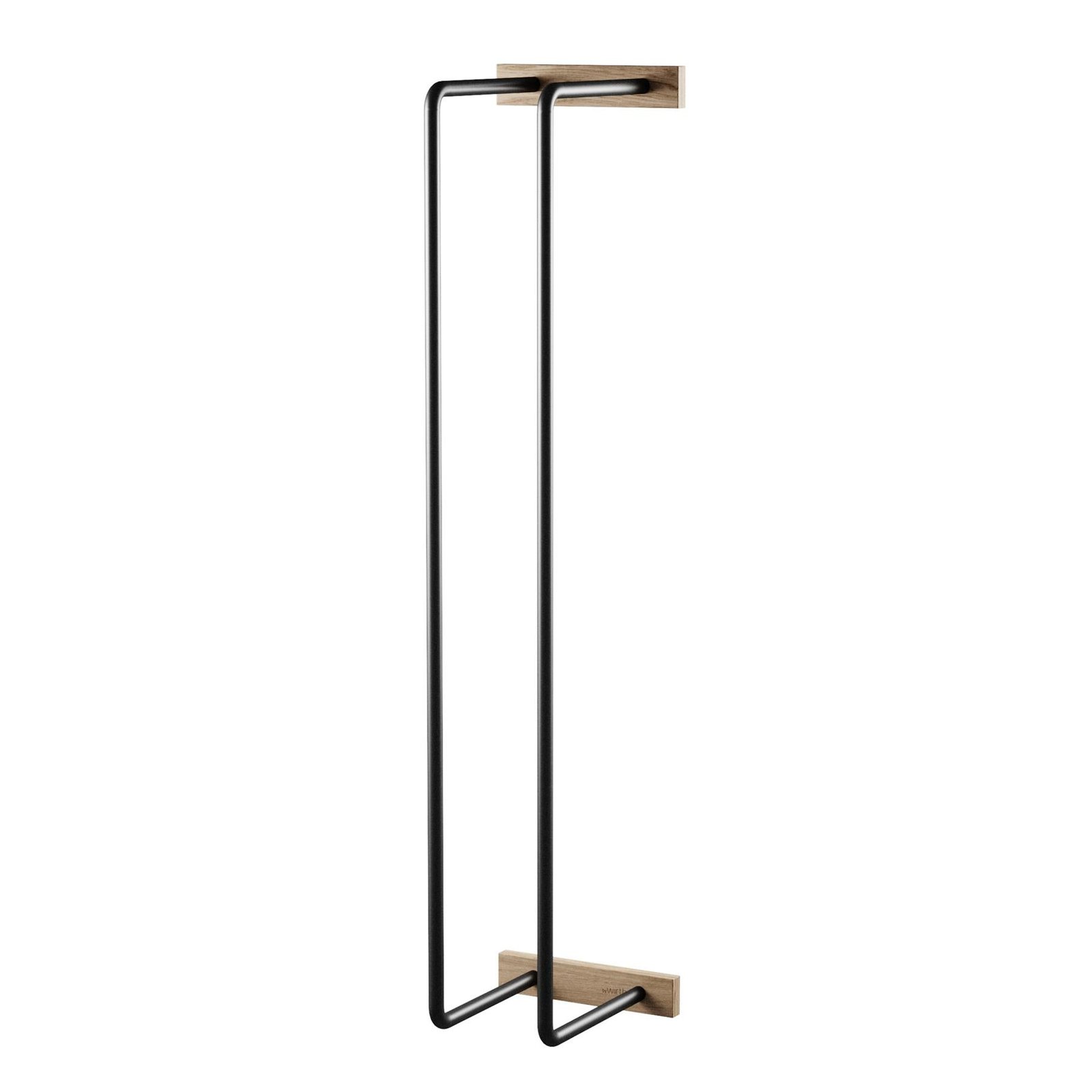 Spare Toilet Roll Holder - Oiled Oak And Metal - Image 4