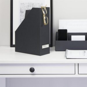 File & Magazine Box With Label Holder