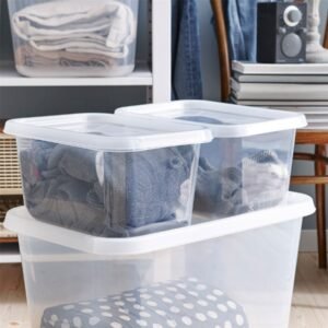 Small Plastic Lidded Storage Box - 11 Litre