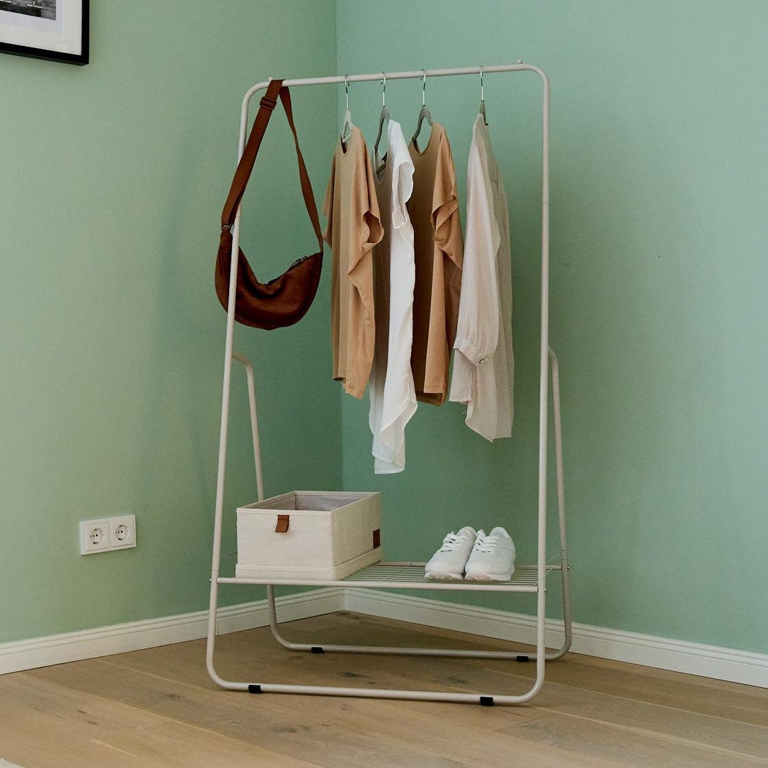Freestanding Garment Rail With Shelf - Image 2