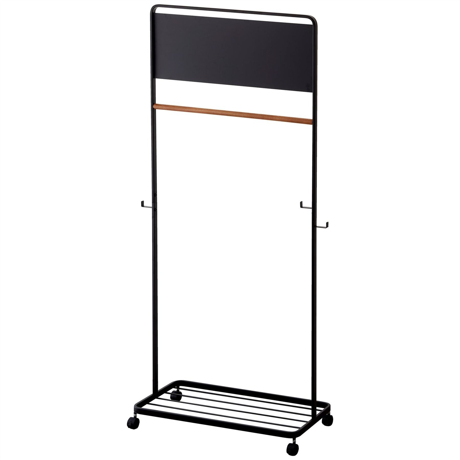 Portable Clothes Rail with Shelf and Panel - Image 4