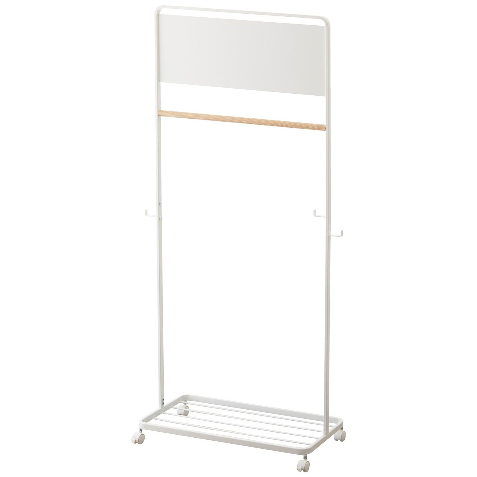 Portable Clothes Rail with Shelf and Panel - Image 3