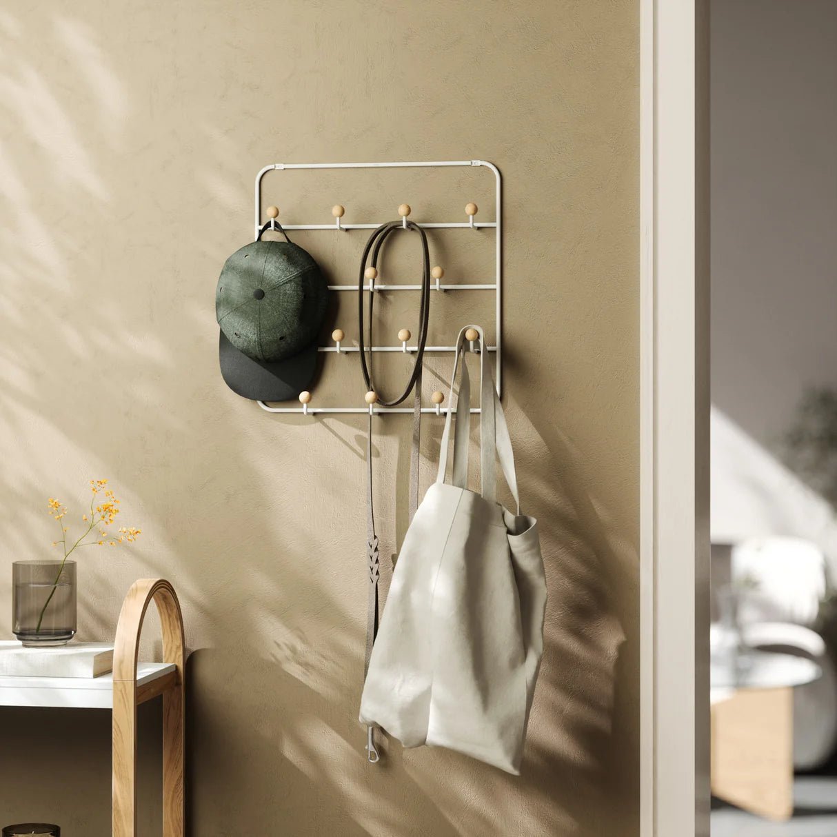 Wall Mounted / Over Door Multi Hook Organiser - Estique - Image 8