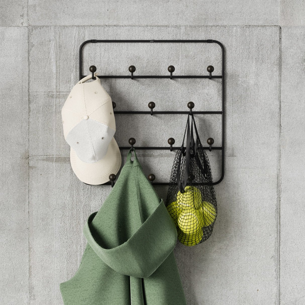 Wall Mounted / Over Door Multi Hook Organiser - Estique - Image 5