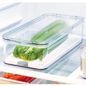 Lidded Fridge And Pantry Storage Container- Crisp