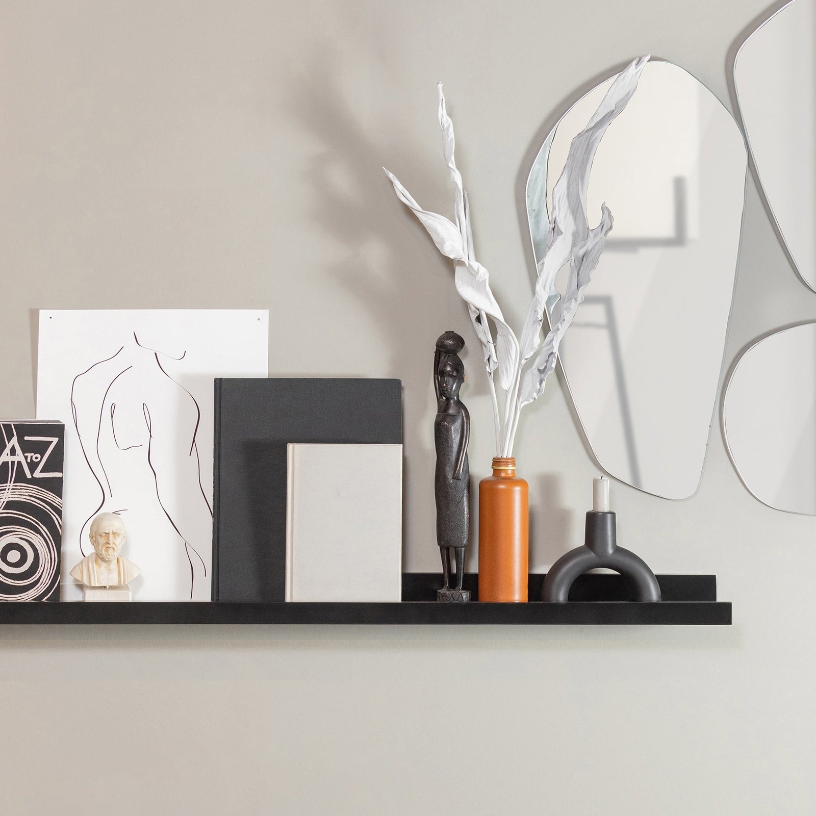 2 X Studio Display Shelves Black - Image 2