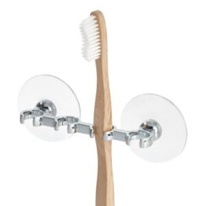 Suction Mounted Toothbrush Holder
