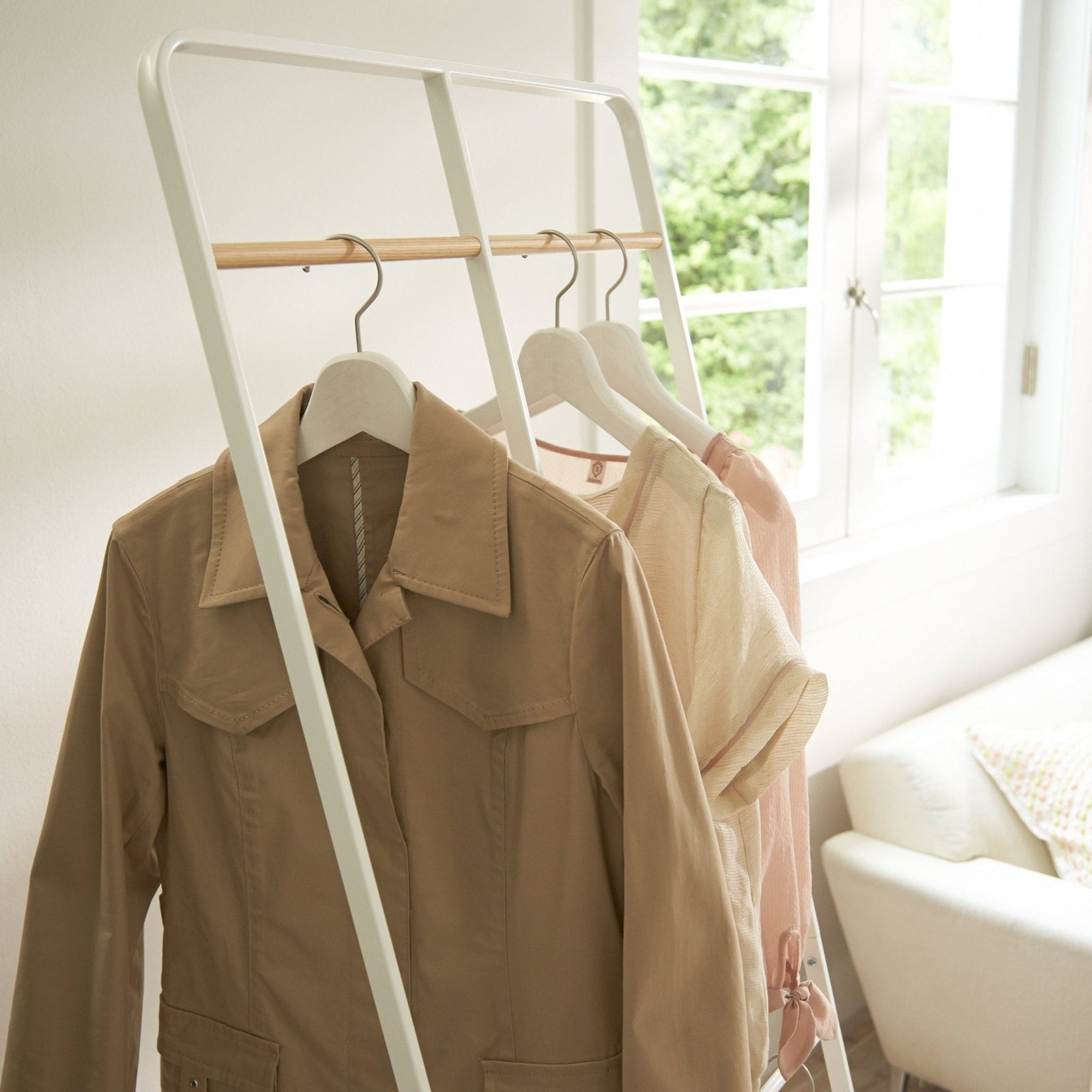 Freestanding Scandi Clothes Storage Rack - Tower - Image 3