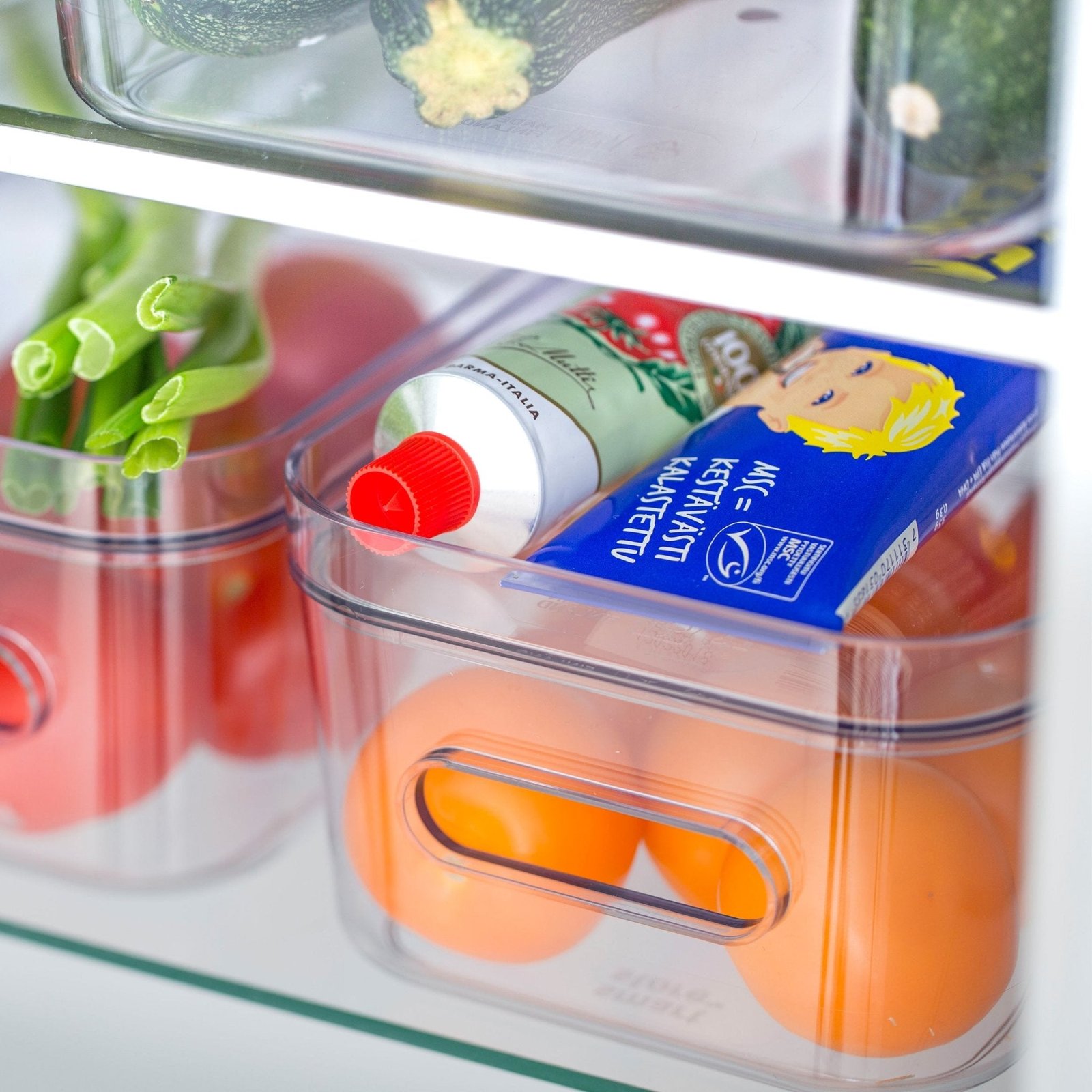 Small Stacking Lidded Fridge Storage Box - Image 7