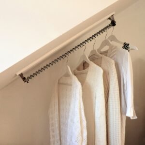 Any Angle Clothes Hanging Rail Zebedee 50cm