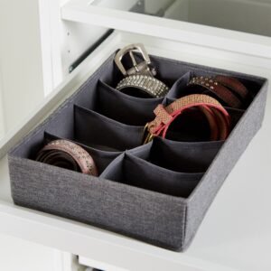 Grey Drawer Organiser 8 Compartments