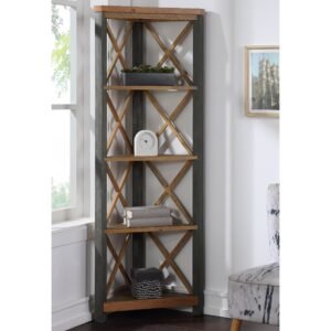 Corner Bookcase Large Urban Elegance