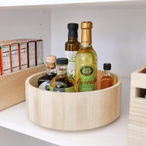 Rotating Cupboard Organiser- Tall Wooden