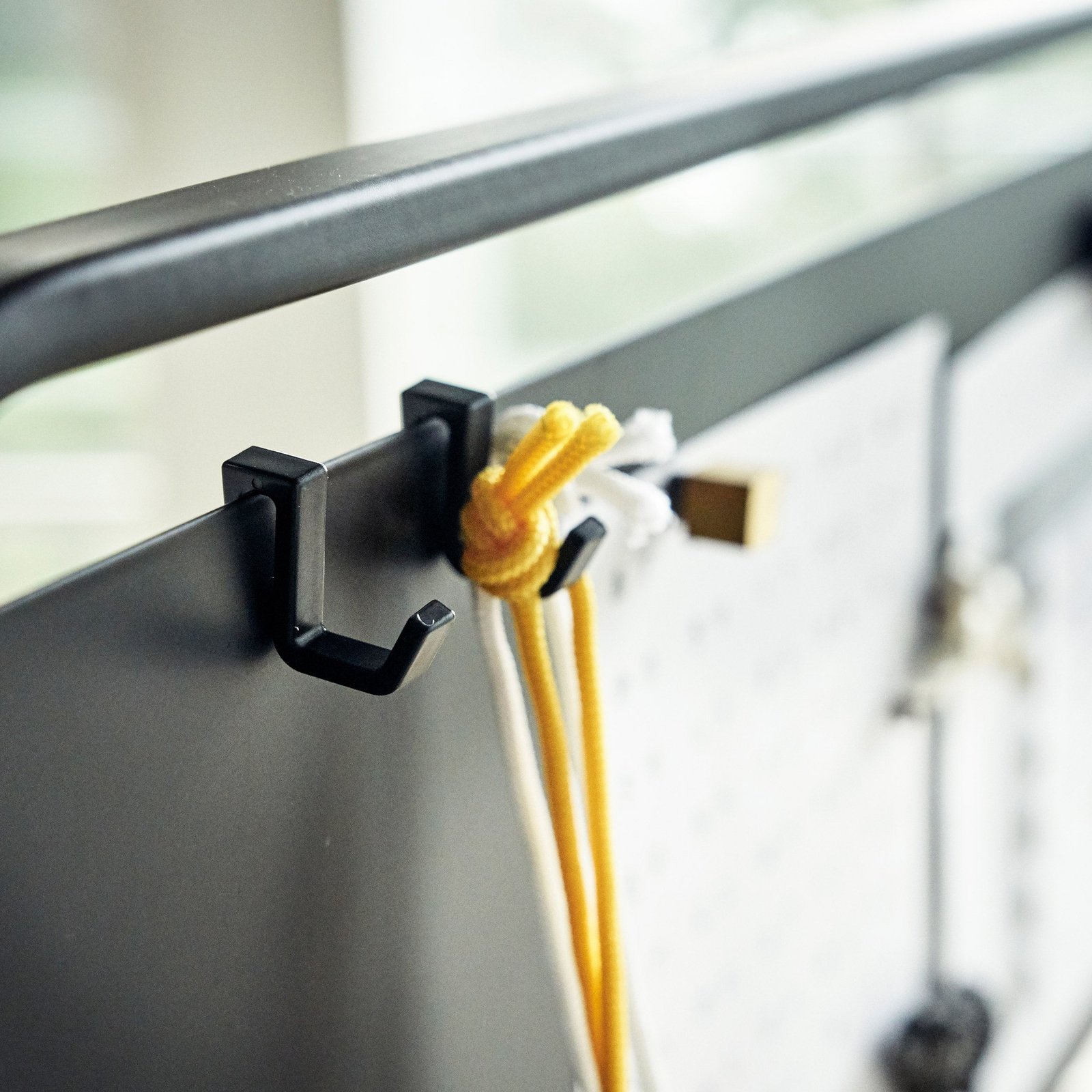Portable Clothes Rail with Shelf and Panel - Image 7