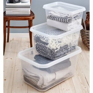 Plastic Lidded Storage Box Basics Bundle 1