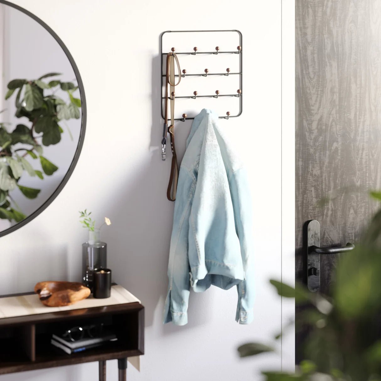 Wall Mounted / Over Door Multi Hook Organiser - Estique - Image 7