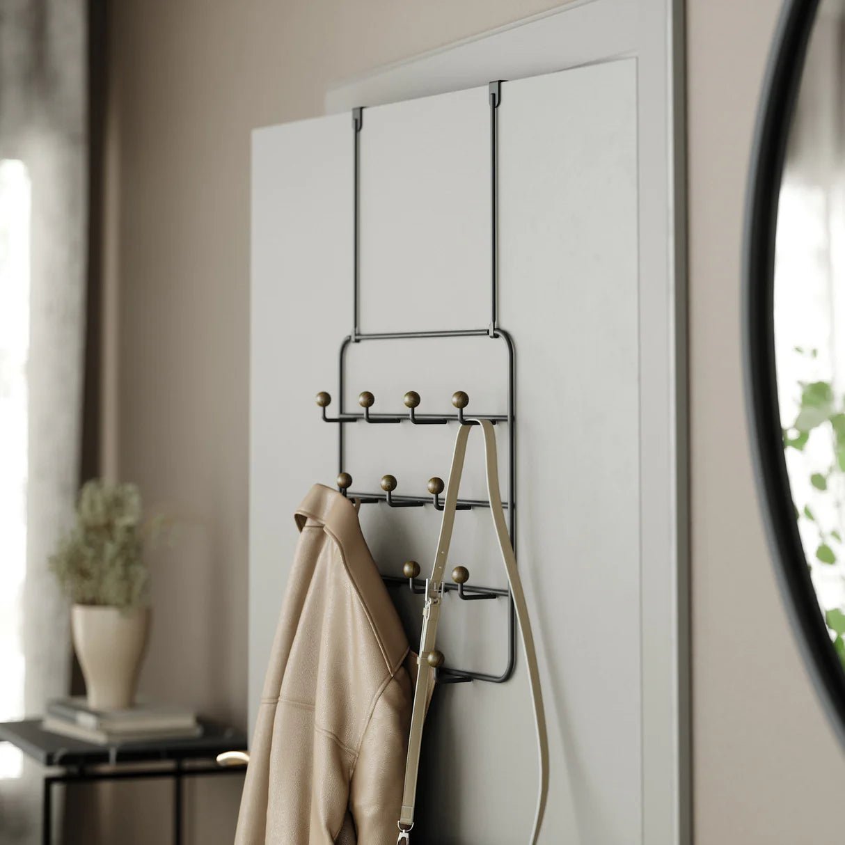 Wall Mounted / Over Door Multi Hook Organiser - Estique - Image 2